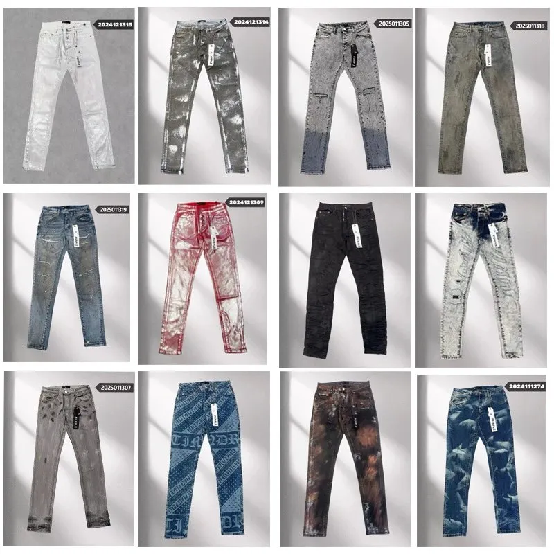 跨境外贸Purple牛仔裤网红男款2025潮流修身帅气直筒休闲长裤潮 (9)