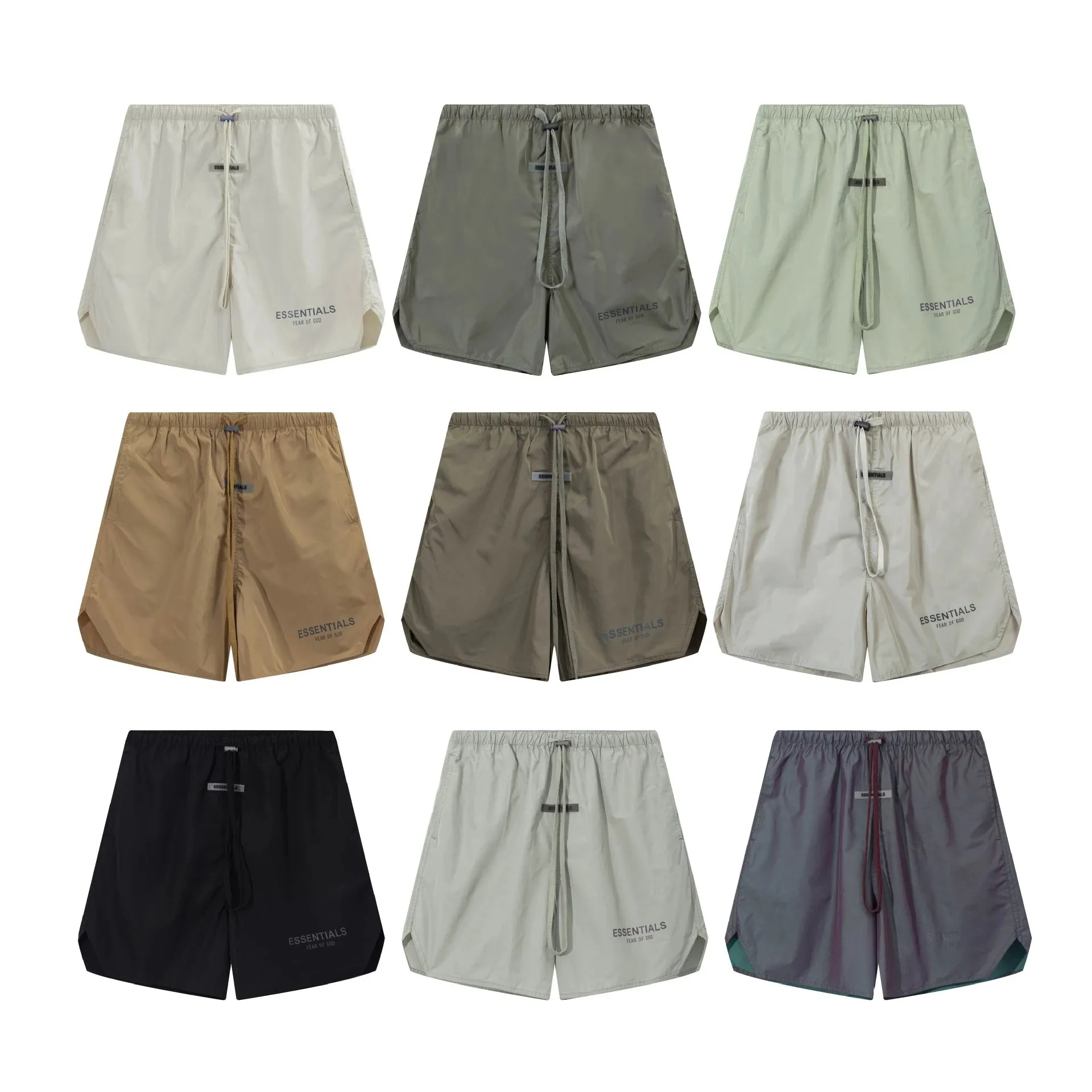 2024春夏新款 FOG 复线字母印花休闲沙滩短裤男女同款一件批代发 (5)